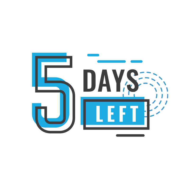there are 5 days left for the online digital event